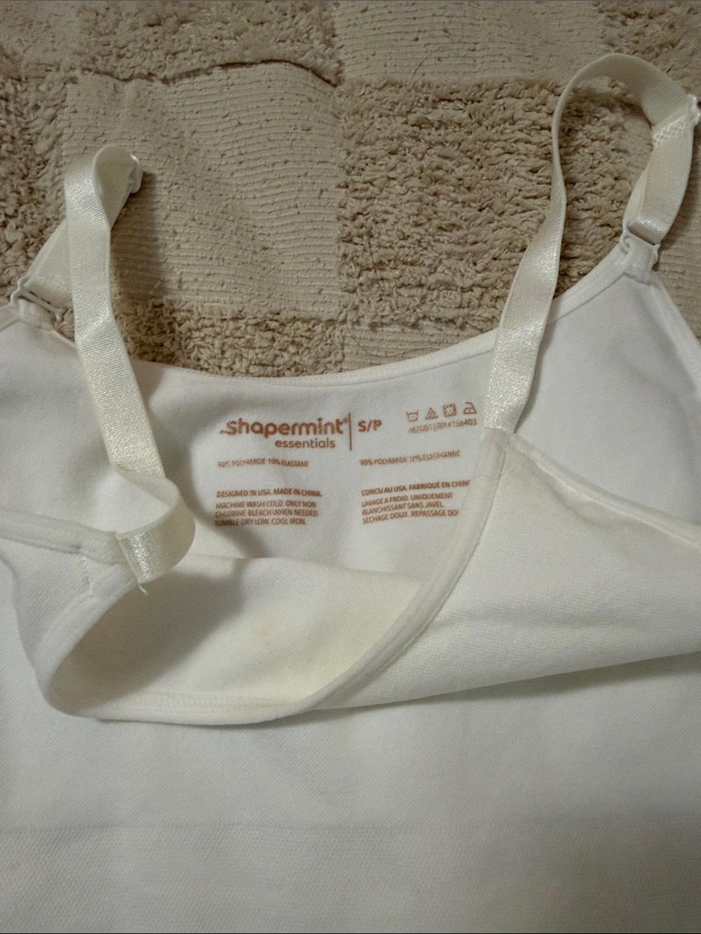 Shapermint White Scoop Neck Cami - Slim Fit Layering Tank - Picture 2 of 3